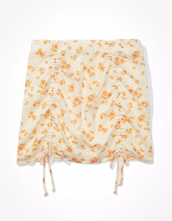 AE Silky Floral Mini Skirt 5 AE Silky Floral Mini Skirt - Image 3