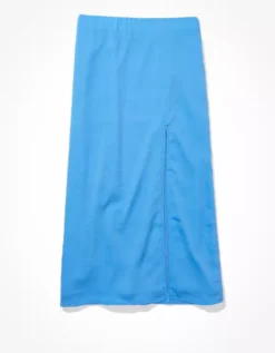 AE High-Waisted Slit Midi Skirt -American Eagle Online Shop 0312 4611 547 f