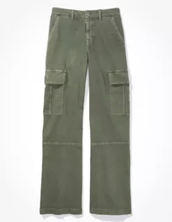AE Stretch Curvy High-Waisted Baggy Wide-Leg Cargo Pant -American Eagle Online Shop 0323 5039 309 f