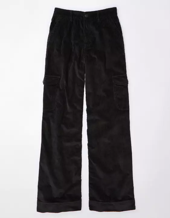 AE Dreamy Drape Stretch Curvy Super High-Waisted Baggy Wide-Leg Corduroy Pant 5 AE Dreamy Drape Stretch Curvy Super High-Waisted Baggy Wide-Leg Corduroy Pant - Image 3