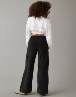AE Dreamy Drape Stretch Curvy Super High-Waisted Baggy Wide-Leg Corduroy Pant 6 AE Dreamy Drape Stretch Curvy Super High-Waisted Baggy Wide-Leg Corduroy Pant -American Eagle Online Shop 0323 5058 016 ob