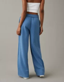 AE '90s Wide Leg Fleece Pant -American Eagle Online Shop 0329 5024 532 ob