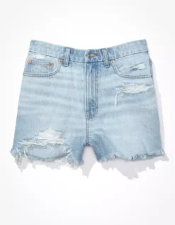 AE Strigid Denim Curvy Highest Waist '90s Boyfriend Short -American Eagle Online Shop 0331 7341 915 f