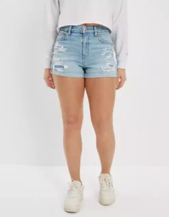 AE Stretch Curvy Denim Mom Shorts 6 AE Stretch Curvy Denim Mom Shorts -American Eagle Online Shop 0337 7378 915 of