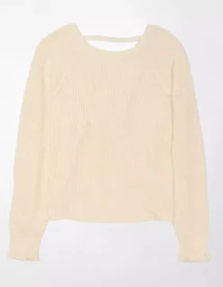 AE Long-Sleeve Twist-Back Sweater 7 AE Long-Sleeve Twist-Back Sweater -American Eagle Online Shop 0341 1195 106 f