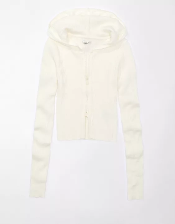 AE Cropped Zip-Up Sweater 5 AE Cropped Zip-Up Sweater - Image 3