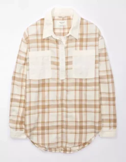 AE Oversized Plaid Pullover Shirt 7 AE Oversized Plaid Pullover Shirt -American Eagle Online Shop 0359 5266 106 f