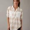 AE Oversized Plaid Pullover Shirt 2 AE Oversized Plaid Pullover Shirt -American Eagle Online Shop 0359 5266 106 of