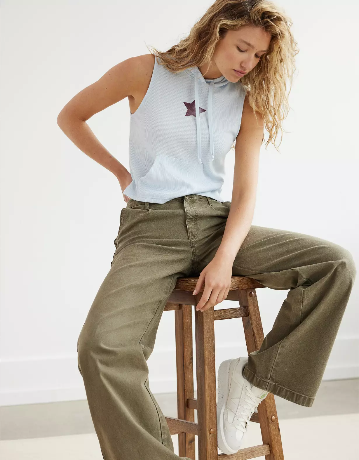 AE X The Ziegler Sisters Sleeveless Hoodie Tee 3 AE X The Ziegler Sisters Sleeveless Hoodie Tee