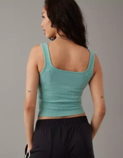 AE Cinch-Front Plush Tank -American Eagle Online Shop 0366 5760 520 ob