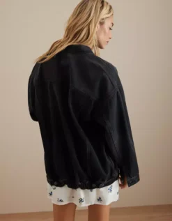 AE Oversized Denim Boyfriend Jacket -American Eagle Online Shop 0381 3412 081 ob