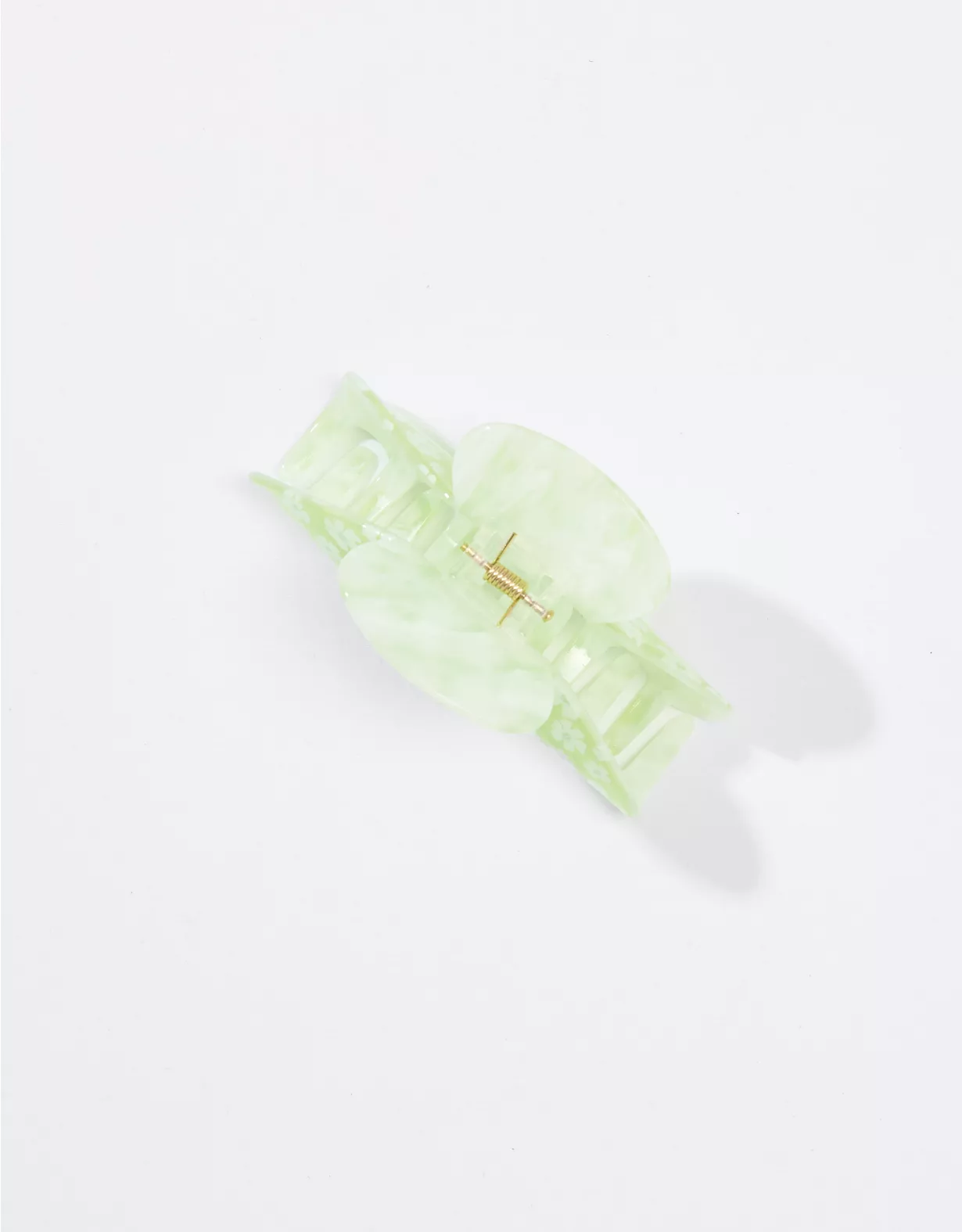 AEO Green Flower Claw Clip 4 AEO Green Flower Claw Clip - Image 2