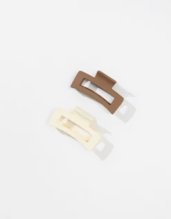 AEO Matte Rectangle Claw Clip 2-Pack