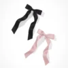 AEO Pink + Black Hair Bow 2-Pack 1 AEO Pink + Black Hair Bow 2-Pack -American Eagle Online Shop 0421 7101 900 f