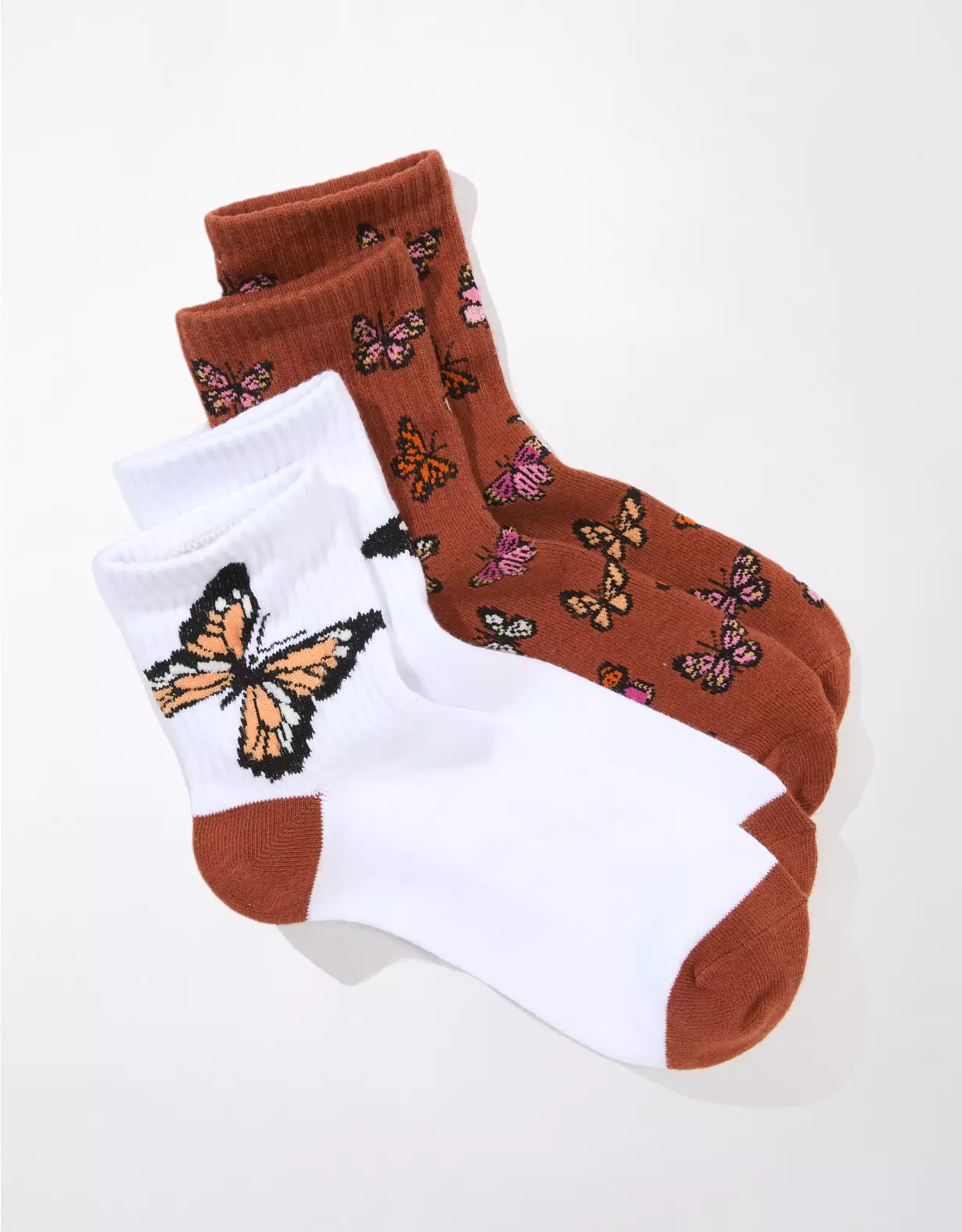 AE Butterfly Boyfriend Sock 2-Pack 4 AE Butterfly Boyfriend Sock 2-Pack - Image 2