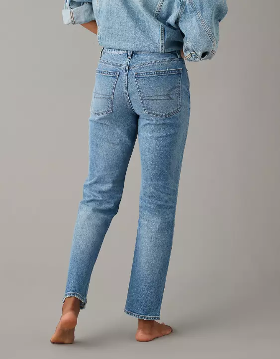 AE Stretch Super High-Waisted Ankle Straight Jean 5 AE Stretch Super High-Waisted Ankle Straight Jean - Image 3