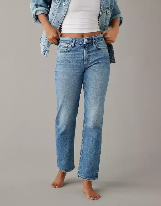 AE Stretch Super High-Waisted Ankle Straight Jean 4 AE Stretch Super High-Waisted Ankle Straight Jean - Image 2