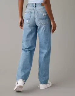 AE Strigid Ripped Highest Waist Baggy Straight Jean 7 AE Strigid Ripped Highest Waist Baggy Straight Jean -American Eagle Online Shop 0437 4335 540 ob