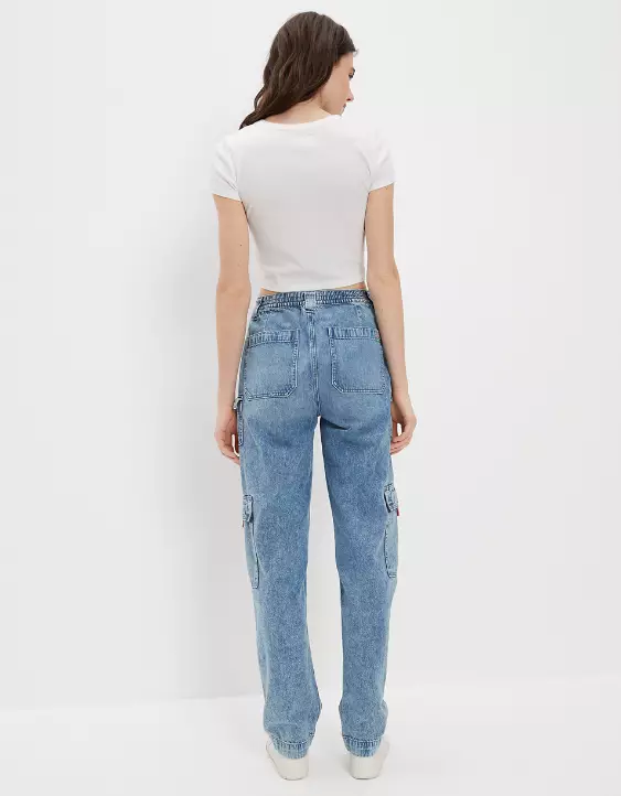 AE Dreamy Drape Highest Waist Baggy Straight Jean 4 AE Dreamy Drape Highest Waist Baggy Straight Jean - Image 2