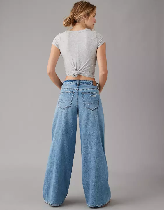 AE Dreamy Drape Super High-Waisted Baggy Ultra Wide-Leg Jean 5 AE Dreamy Drape Super High-Waisted Baggy Ultra Wide-Leg Jean - Image 3