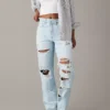 AE Strigid Super High-Waisted Baggy Straight Jean -American Eagle Online Shop 0437 4587 508 of