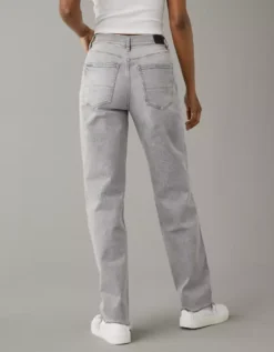AE Strigid Super High-Waisted Baggy Straight Embellished Jean -American Eagle Online Shop 0437 4739 010 ob