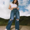 AE Dreamy Drape Stretch Ripped Super High-Waisted Baggy Wide-Leg Jean 1 AE Dreamy Drape Stretch Ripped Super High-Waisted Baggy Wide-Leg Jean -American Eagle Online Shop 0437 4759 927 l1