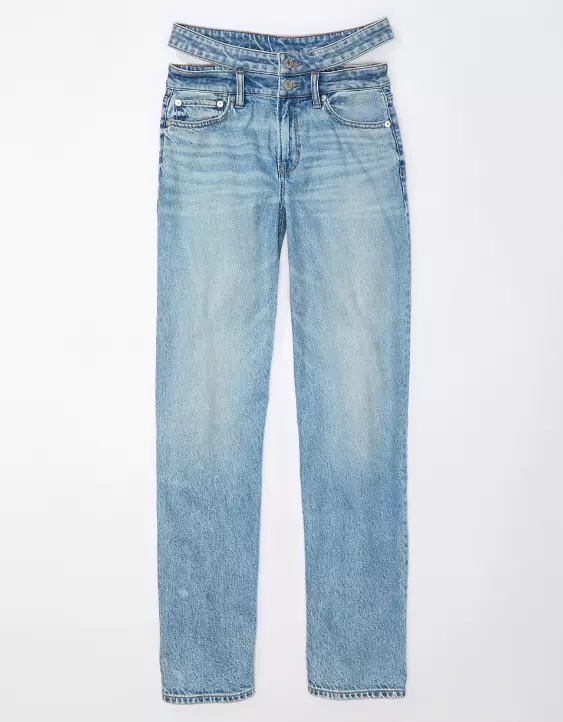AE Strigid Super High-Waisted Baggy Straight Cut-Out Jean 5 AE Strigid Super High-Waisted Baggy Straight Cut-Out Jean - Image 3