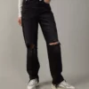AE Strigid Ripped Super High-Waisted Baggy Straight Jean -American Eagle Online Shop 0437 4848 038 of
