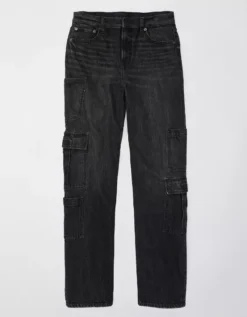 AE Super High-Waisted Baggy Straight Cargo Jean -American Eagle Online Shop 0437 4856 081 f
