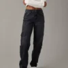 AE Super High-Waisted Baggy Straight Cargo Jean -American Eagle Online Shop 0437 4856 081 of