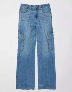 AE Dreamy Drape Stretch Super High-Waisted Cargo Baggy Wide-Leg Jean 7 AE Dreamy Drape Stretch Super High-Waisted Cargo Baggy Wide-Leg Jean -American Eagle Online Shop 0437 4914 584 f