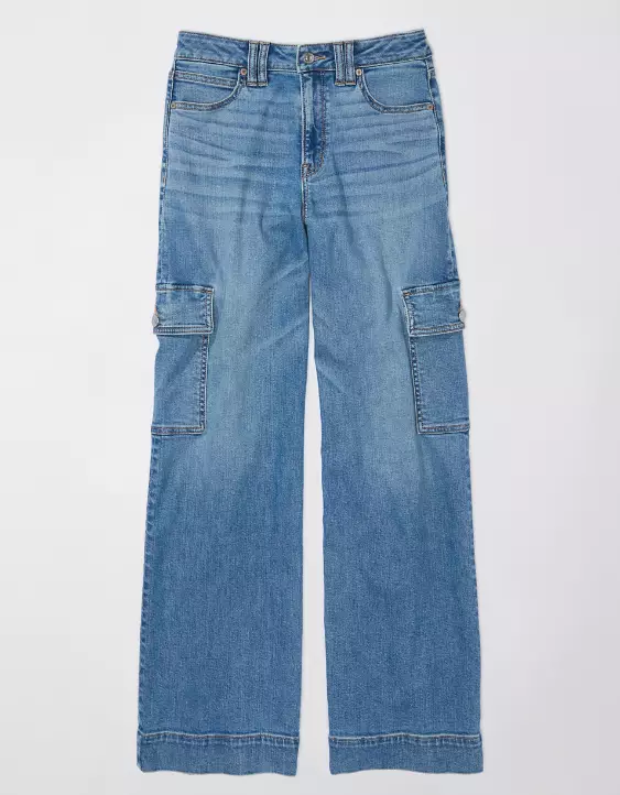 AE Dreamy Drape Stretch Super High-Waisted Cargo Baggy Wide-Leg Jean 5 AE Dreamy Drape Stretch Super High-Waisted Cargo Baggy Wide-Leg Jean - Image 3