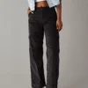 AE Dreamy Drape Stretch Corduroy Super High-Waisted Baggy Wide-Leg Pant 2 AE Dreamy Drape Stretch Corduroy Super High-Waisted Baggy Wide-Leg Pant -American Eagle Online Shop 0461 4981 016 of