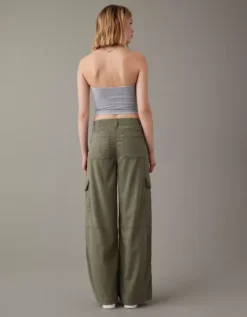 AE Dreamy Drape Stretch Super High-Waisted Cargo Baggy Wide-Leg Pant 7 AE Dreamy Drape Stretch Super High-Waisted Cargo Baggy Wide-Leg Pant -American Eagle Online Shop 0461 5030 309 ob