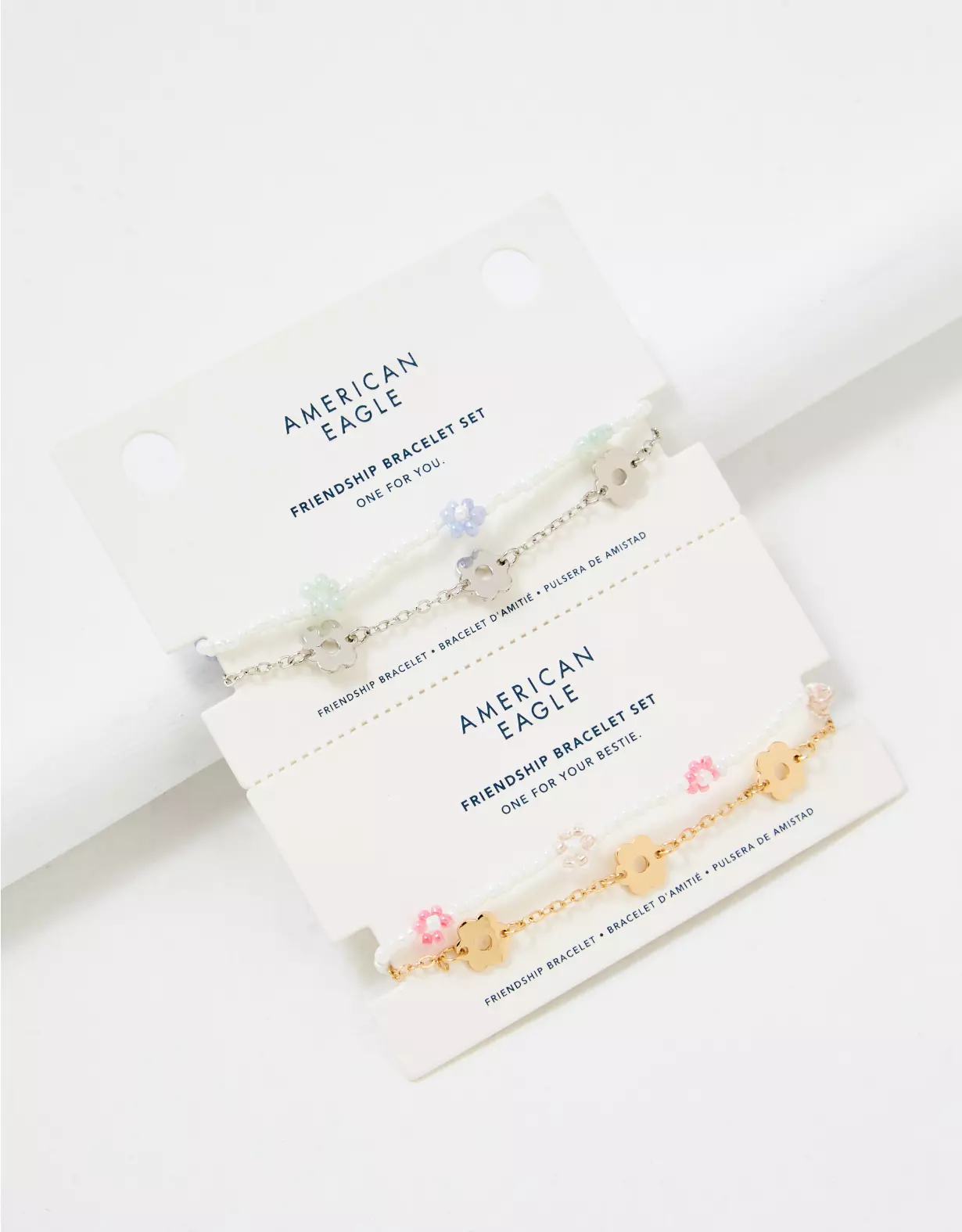 AE Blue & Green Friendship Bracelet 4-Pack 4 AE Blue & Green Friendship Bracelet 4-Pack - Image 2