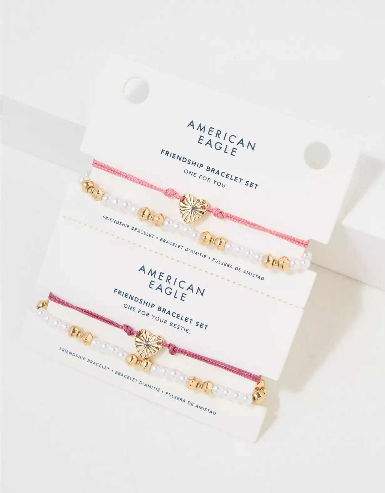AE Vintage Heart Friendship Bracelet 4-Pack 4 AE Vintage Heart Friendship Bracelet 4-Pack - Image 2