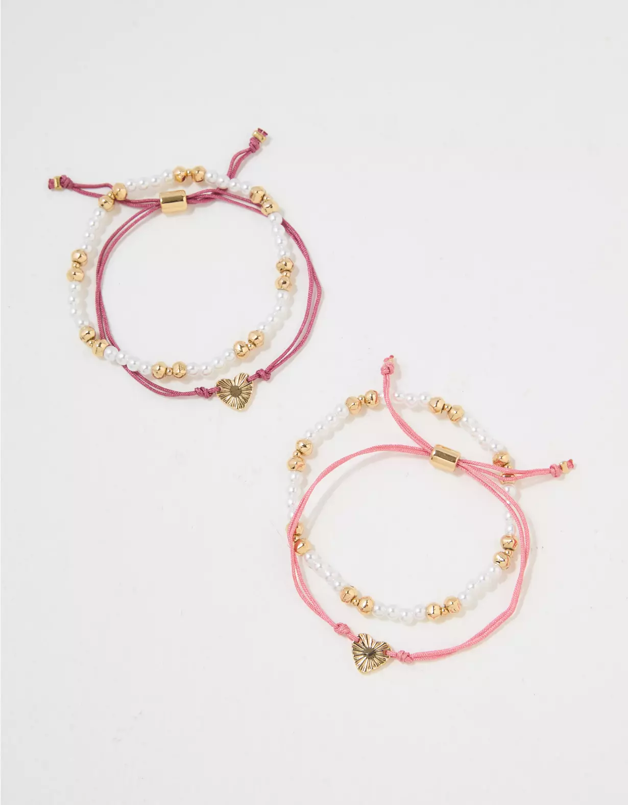 AE Vintage Heart Friendship Bracelet 4-Pack 3 AE Vintage Heart Friendship Bracelet 4-Pack