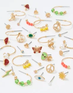 AEO Hoop + Stud Charm Earrings 18-Pack