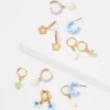AE Daisy Hoop Earrings 6-Pack -American Eagle Online Shop 0484 6984 900 f