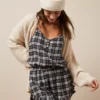 AE Flannel Ruffle PJ Romper -American Eagle Online Shop 0575 3014 001 of
