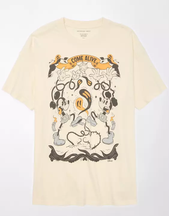 AE Oversized Halloween Mickey Graphic Tee 5 AE Oversized Halloween Mickey Graphic Tee - Image 3