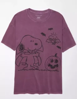 AE Oversized Halloween Snoopy Graphic Tee 7 AE Oversized Halloween Snoopy Graphic Tee -American Eagle Online Shop 1095 9014 500 f
