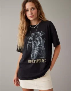 AE Oversized Beetlejuice Graphic Tee