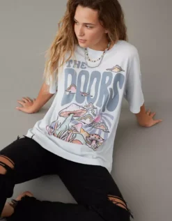 AE Oversized The Doors Graphic Tee -American Eagle Online Shop 1095 9363 400 of