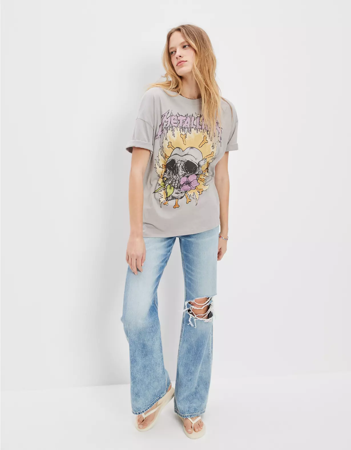 AE Oversized Metallica Graphic Tee 3 AE Oversized Metallica Graphic Tee