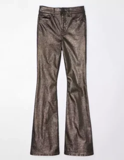 AE Stretch Glitter Super High-Waisted Flare Pant -American Eagle Online Shop 1325 5055 013 f