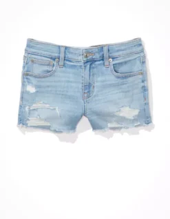 AE Ne(x)t Level Low-Rise Denim Short Short -American Eagle Online Shop 1331 7336 466 f
