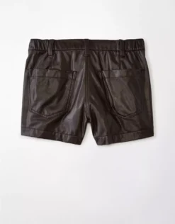 AE High-Waisted Baggy Vegan Leather Short 5 AE High-Waisted Baggy Vegan Leather Short -American Eagle Online Shop 1334 7600 285 b
