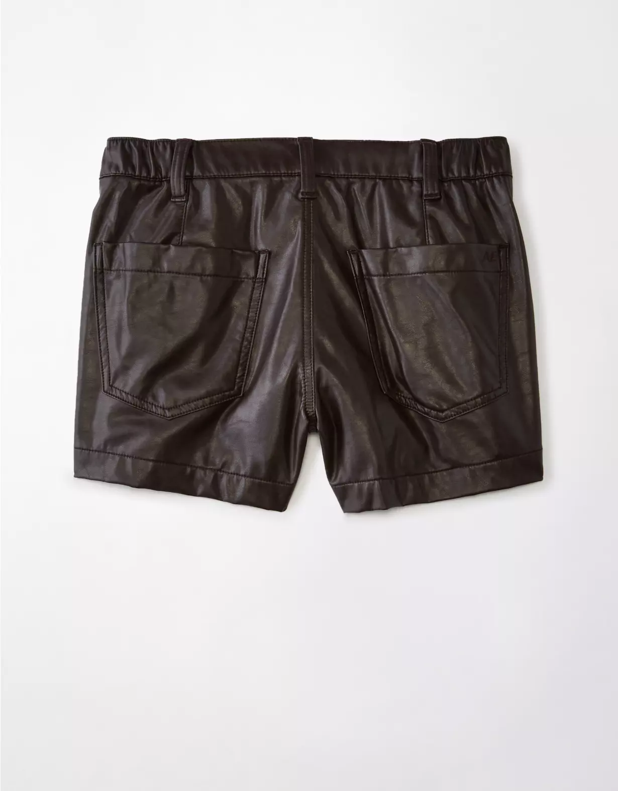AE High-Waisted Baggy Vegan Leather Short 4 AE High-Waisted Baggy Vegan Leather Short - Image 2